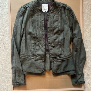 Green Jacket w/ peplum bottom from Anthropologie. Size 8. Like New.